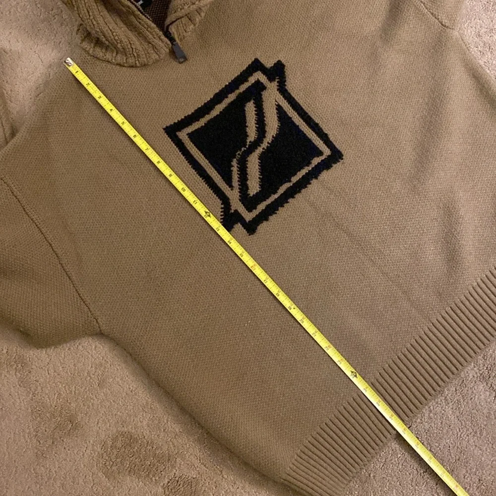 WE11DONE SQUARE LOGO PILE KNIT‎ JUMPER SWEATER